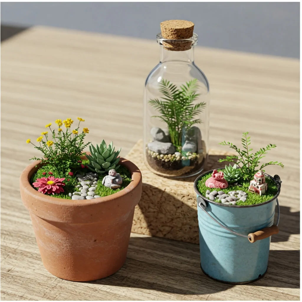 Miniature Gardens: A Complete Guide to Creating Your Own Tiny Landscapes 5 Choose Your Container