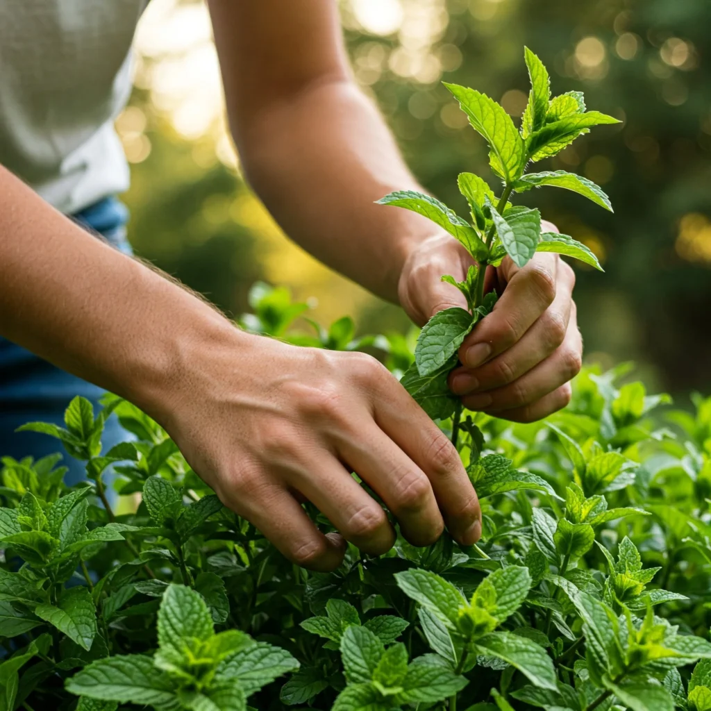 How to Grow Mint at Home: A Comprehensive Guide for Beginners 15 harvesting mint