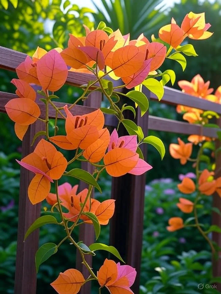 Bougainvillea: The Vibrant, Thriving Climber for Your Stunning Garden 10 Sundown Orange