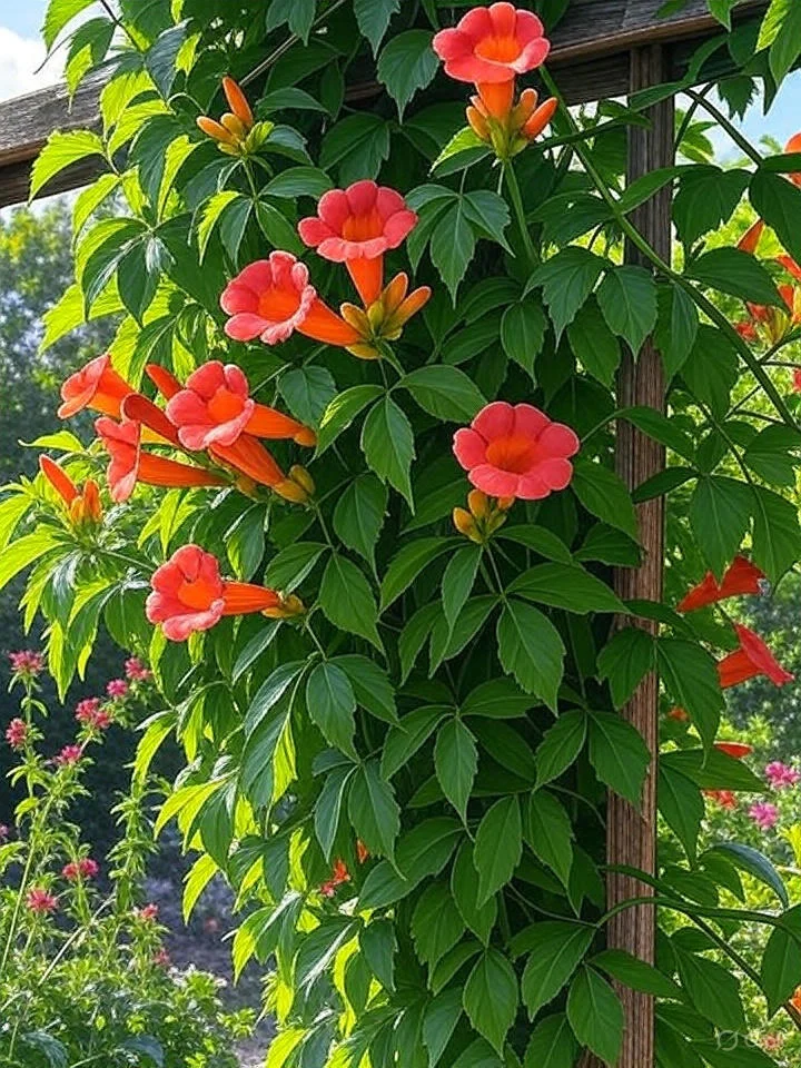 Trumpet Vine : Unlock the Vibrant Charm of This Stunning Climber 2 Trumpet Vine