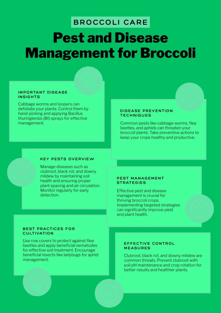Infographic - Pest and Disease Management for Broccoli