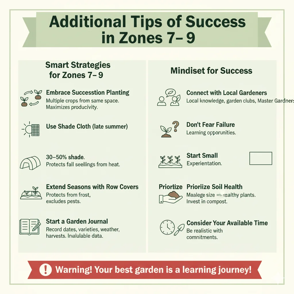 Additional Tips for Success in Zones 7–9