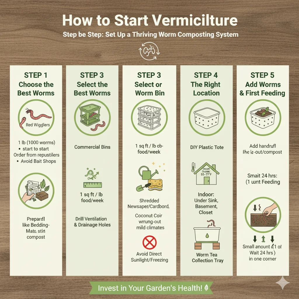 How to Start Vermiculture