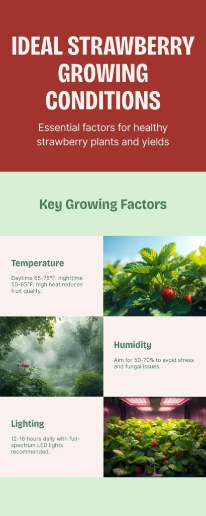 Infographic - Ideal Strawberry Growing Conditions