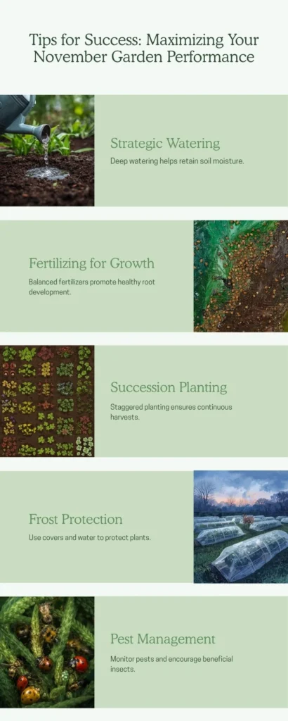 Infographic - Tips for Success Maximizing Your November Garden Performance