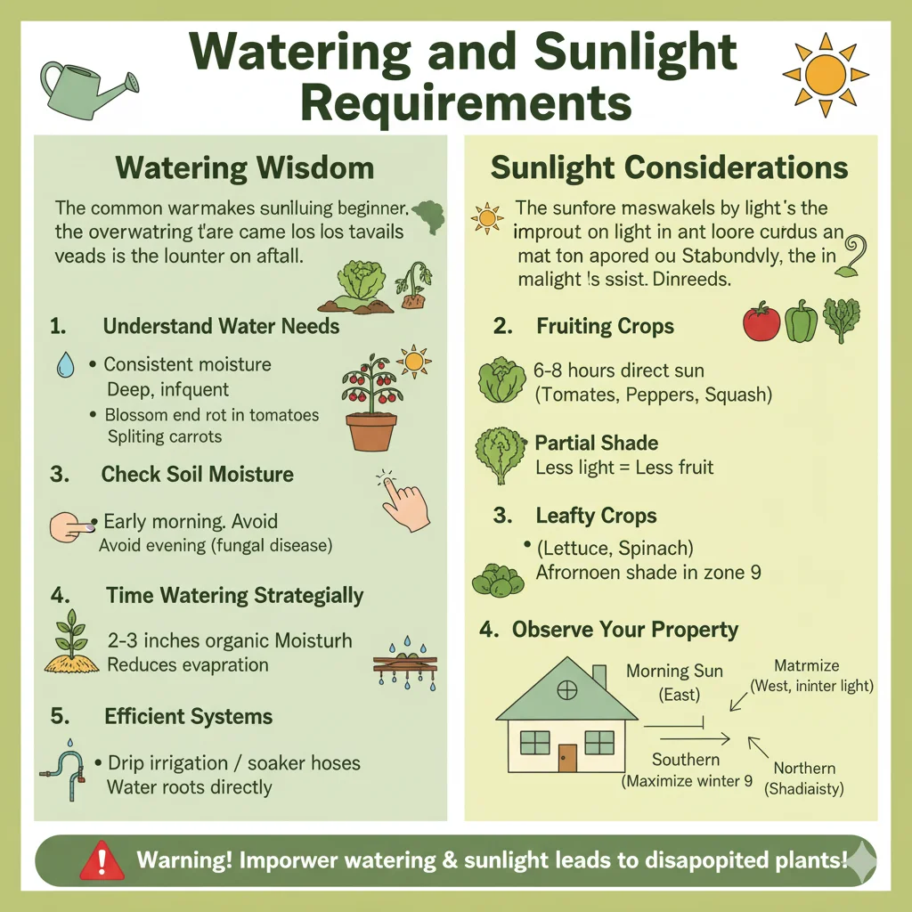 Watering and Sunlight Requirements