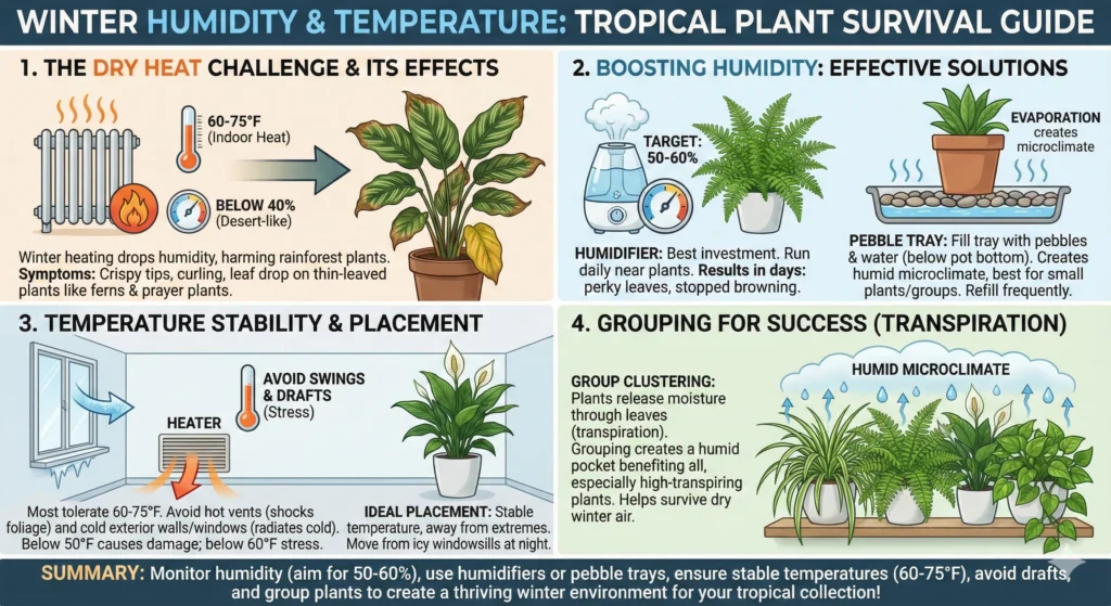 Revive Houseplants: Winter Survival Checklist 5 Humidity and Temperature