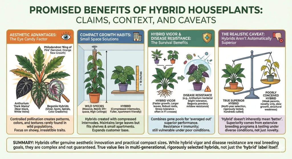 Stunning Hybrid Houseplants: Hype or Hero? 4 Promised Benefits of Hybrid Houseplants
