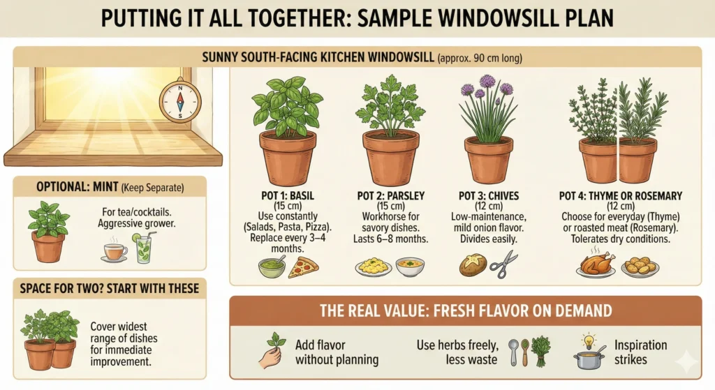 Sample Windowsill Plan