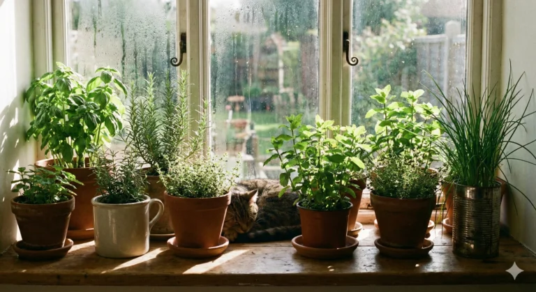 Fresh Herbs at Your Fingertips: Sunny Windowsill Growing Guide 5 Windowsill