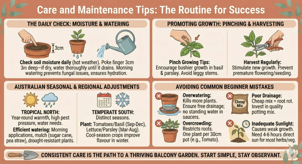 Care and Maintenance Tips for austalia infographic