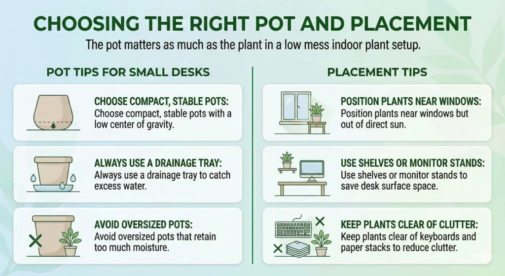 Effortless Greenery: Best Desk Plants for Small Offices 3 Choosing the Right Pot and Placement