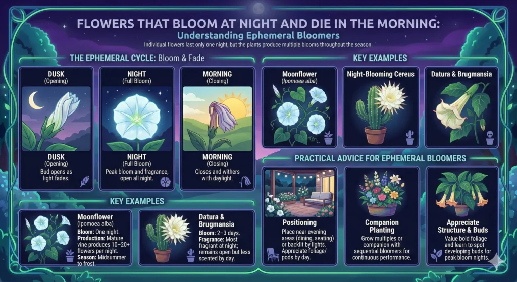 Flowers That Bloom at Night and Die in the Morning