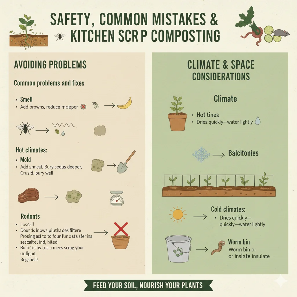 Powerful Zero-Waste Gardening with Kitchen Scraps 3 Safety, common mistakes, and troubleshooting