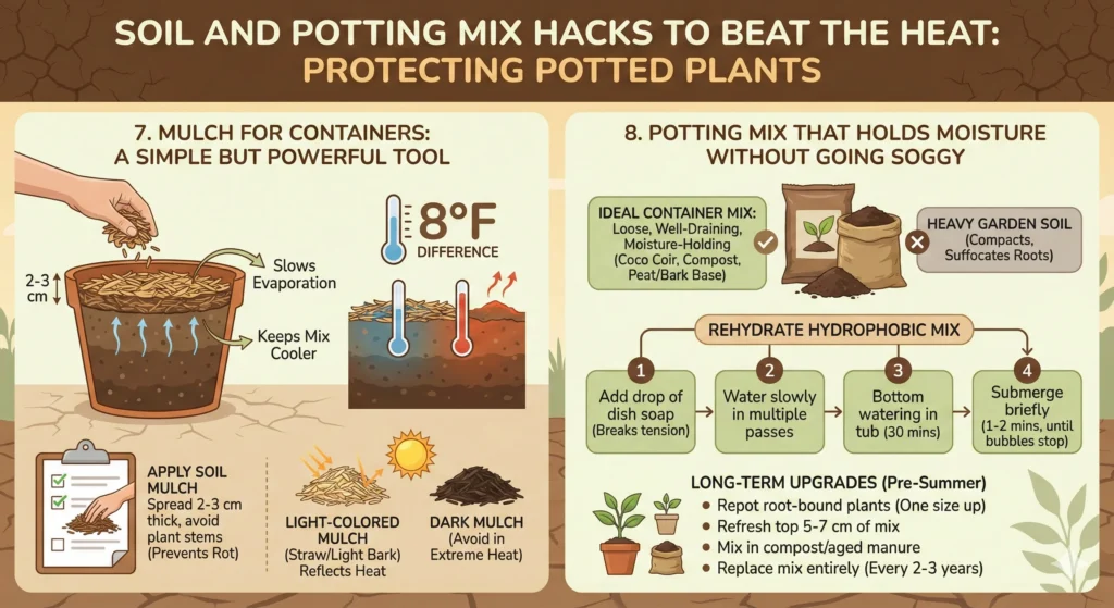 Soil and Potting Mix Hacks to Beat the Heat