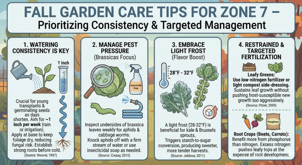 Care Tips For vegetables in zone 7 Infographic