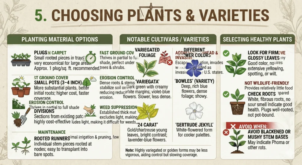 Choosing Plants and Varieties Infographic