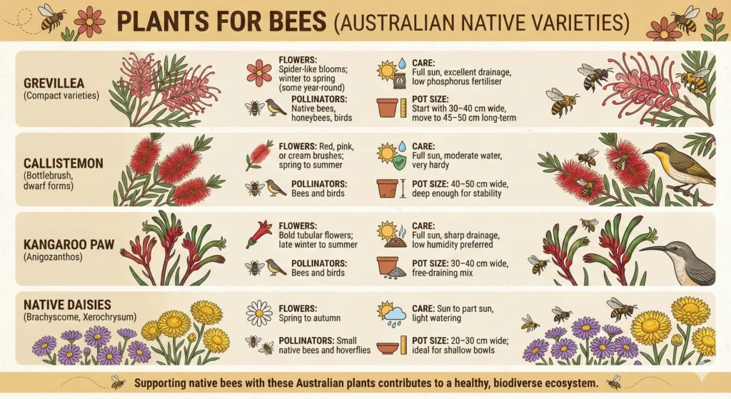 Plants for bees Infographic