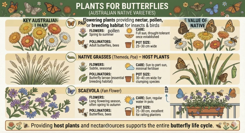 Plants for butterflies Infographic