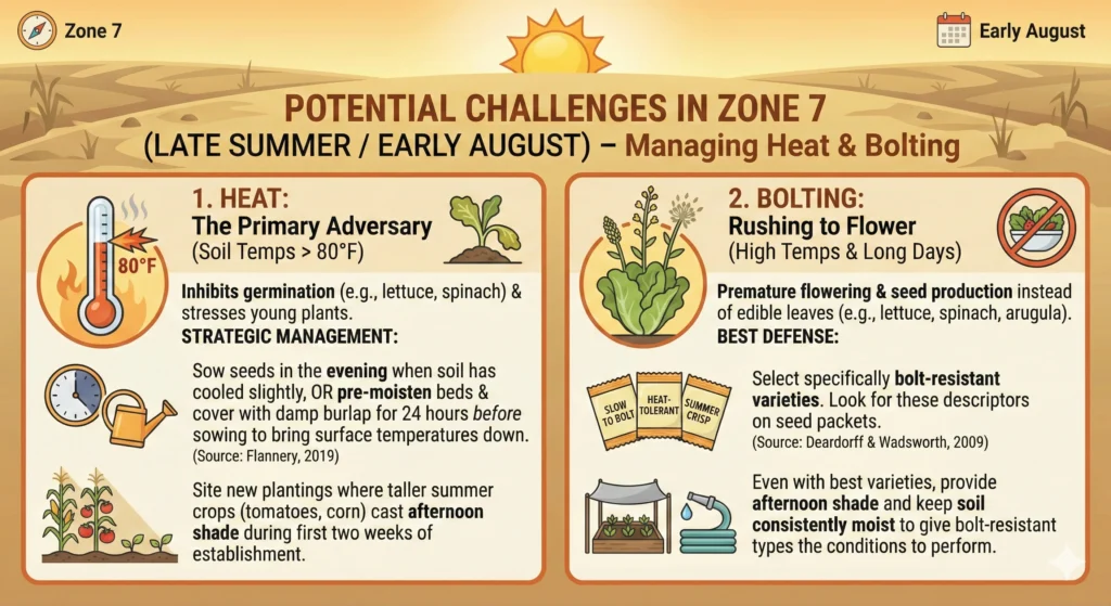 Potential Challenges in usda zone 7 infographic