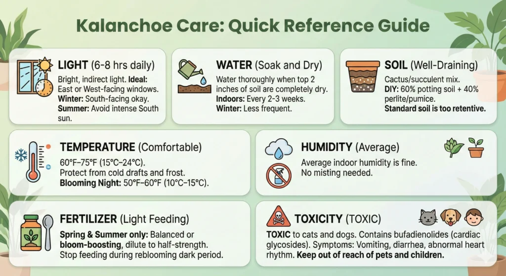 Quick Reference The Cheat Sheet Kalanchoe Infographic