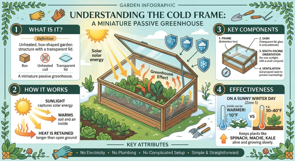 Smart Winter Gardening: Cold Frames for Zone 5 2 What Is a Cold Frame Infographic